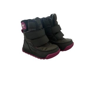 Sorel Whitney ll short waterproof insulated toddler boot.